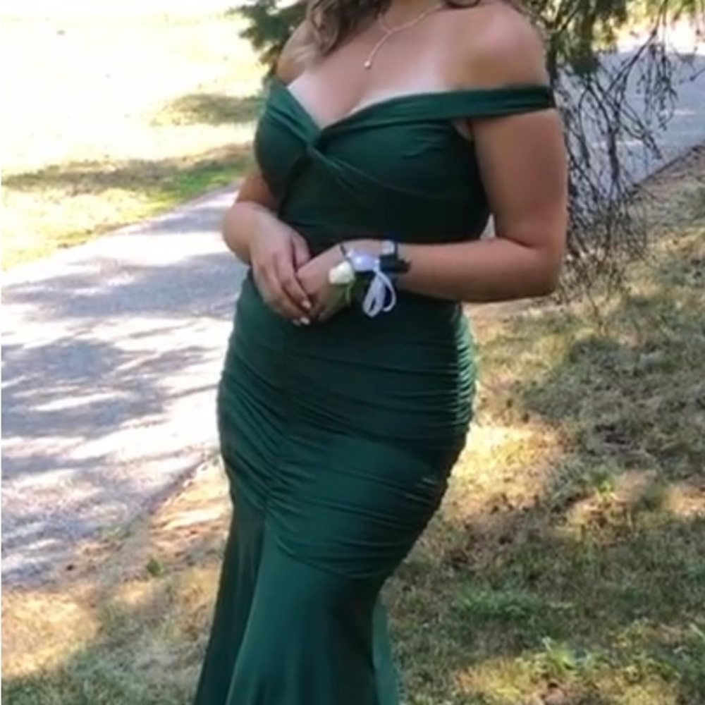 Ya Ya floor length green dress